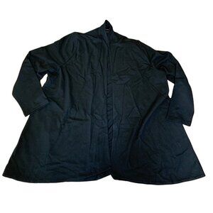 Charter Club Black Open Front Coat Womens Size L